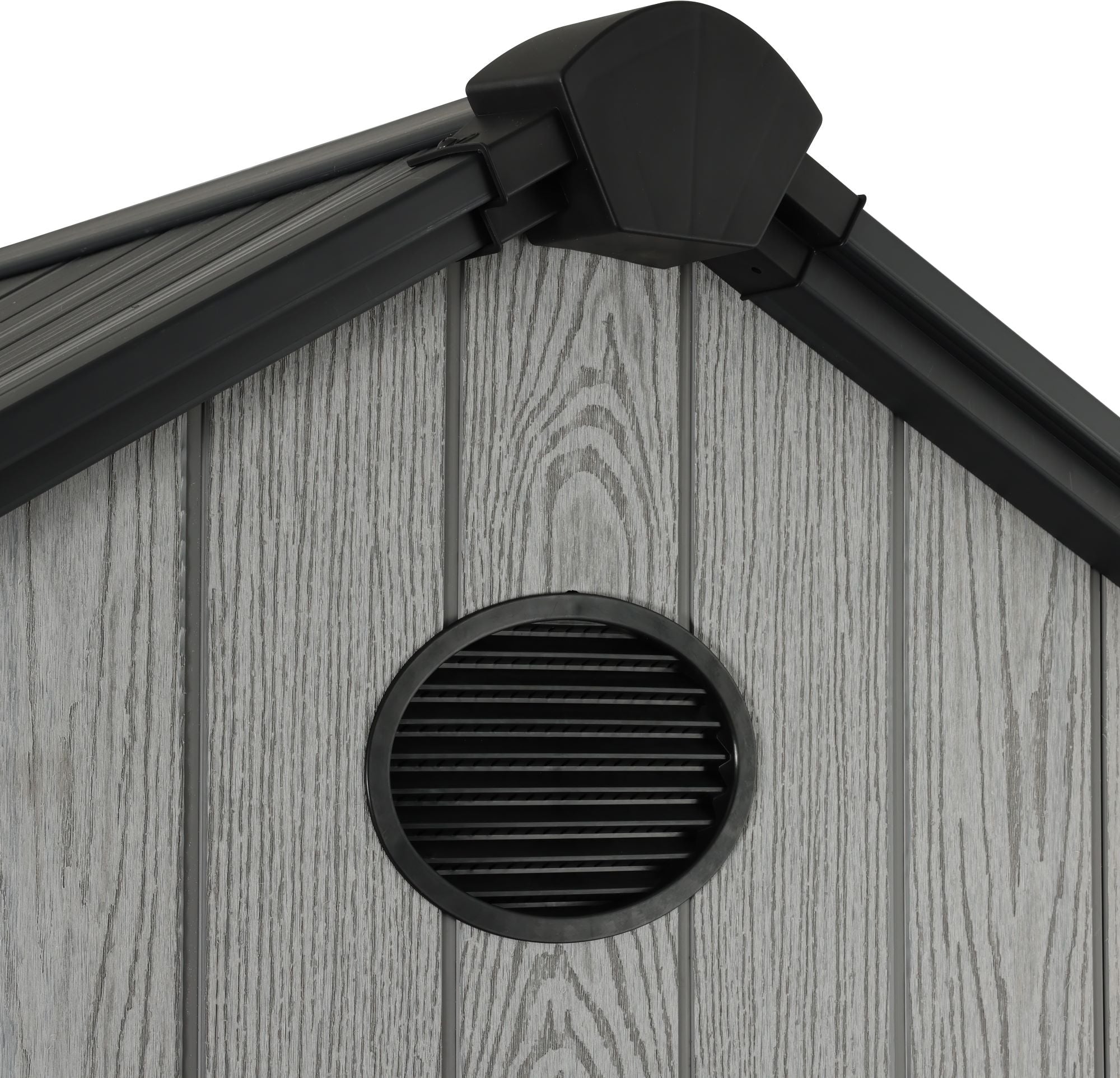 Pro Grade 4ft x 6ft Premium Plastic Garden Shed - Grey Wood Touch Texture